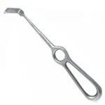 Langenbeck Bone Elevator, 23cm, 10mm, Blunt, Strong Curve